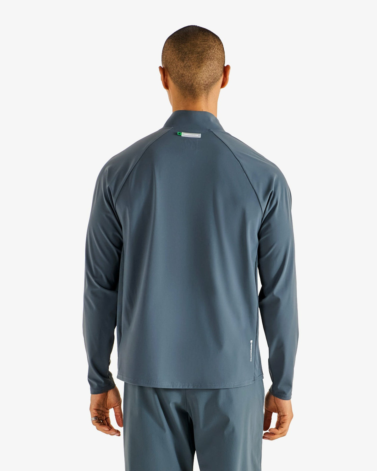 Malbon Performance Raglan Quarter Zip - Dark Slate