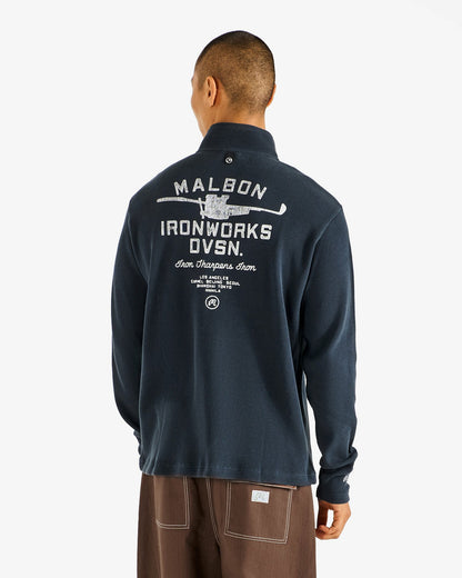 Malbon Flyer Ironworks Mid Layer - Blueberry