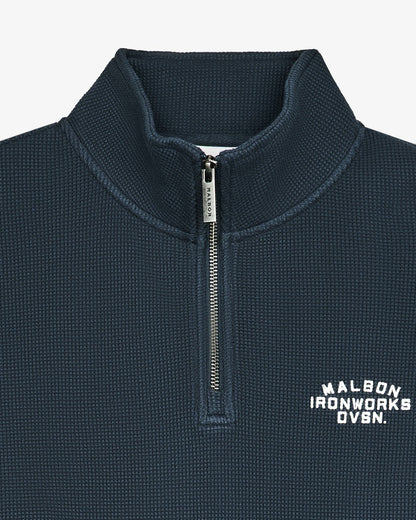Malbon Flyer Ironworks Mid Layer - Blueberry