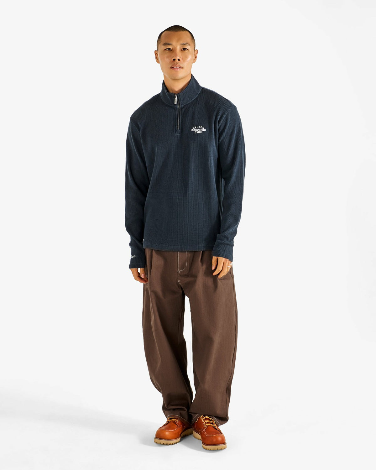 Malbon Flyer Ironworks Mid Layer - Blueberry