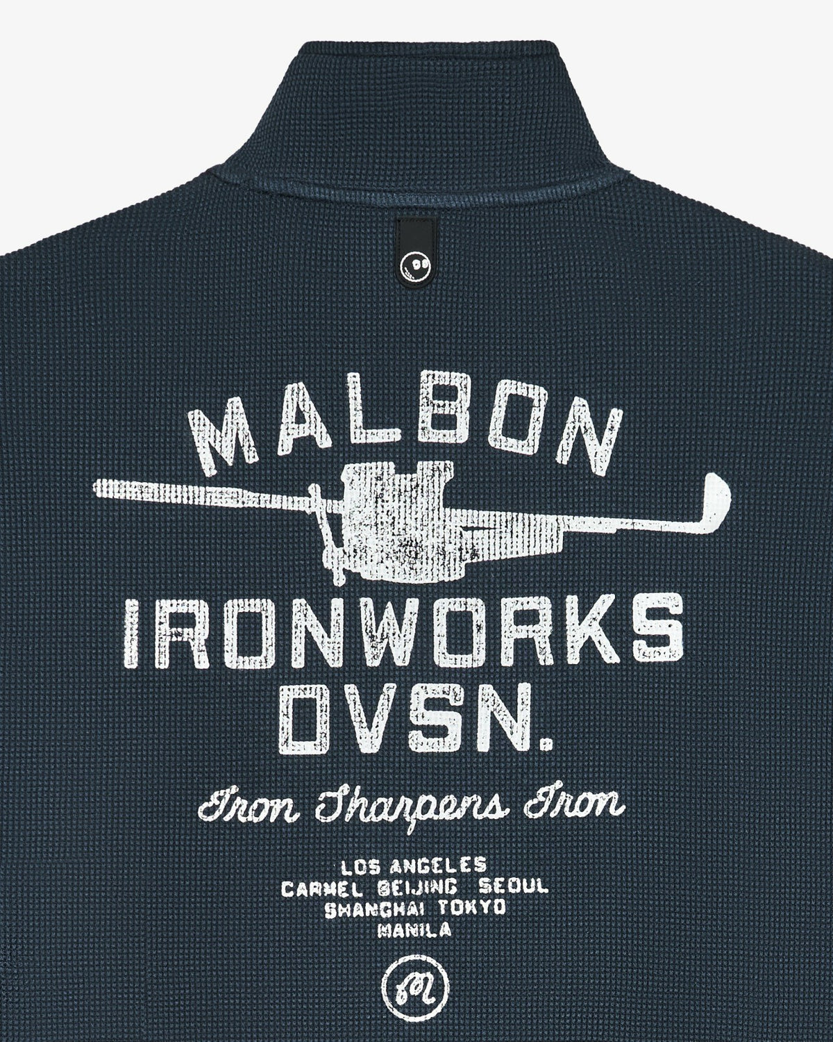 Malbon Flyer Ironworks Mid Layer - Blueberry