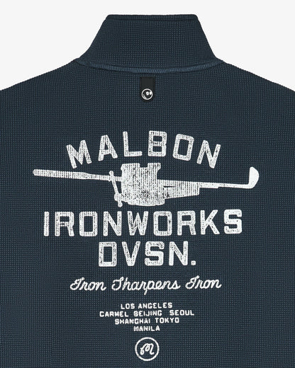 Malbon Flyer Ironworks Mid Layer - Blueberry