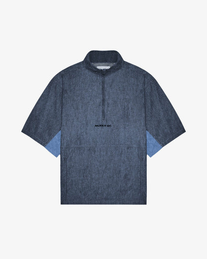 Malbon Gdc Denim Windshirt - Navy