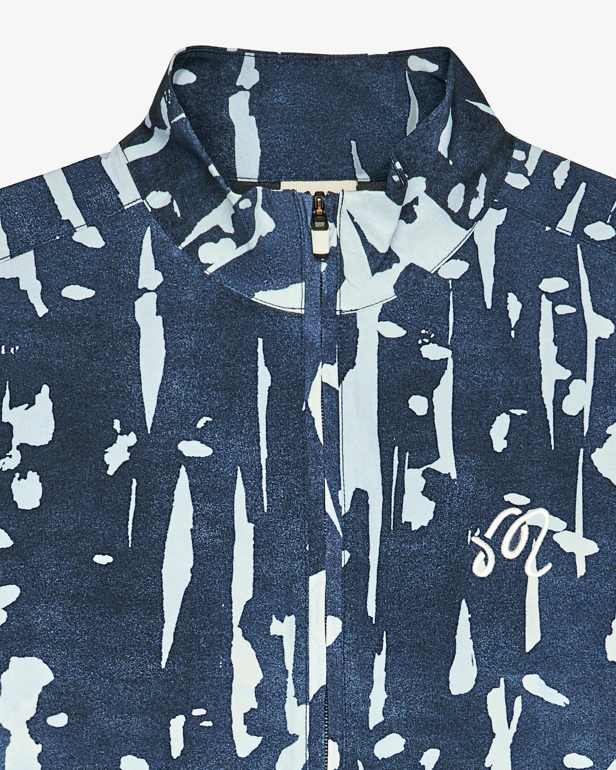 Malbon Pine Inkwash Windshirt - Navy Inkwash