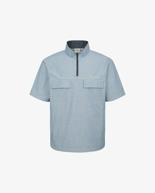 Malbon Studio Seoul Stitch-Point Windshirt - Sky Blue
