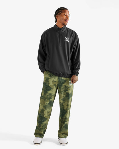Malbon Arsham Stealth Quarter Zip - Black
