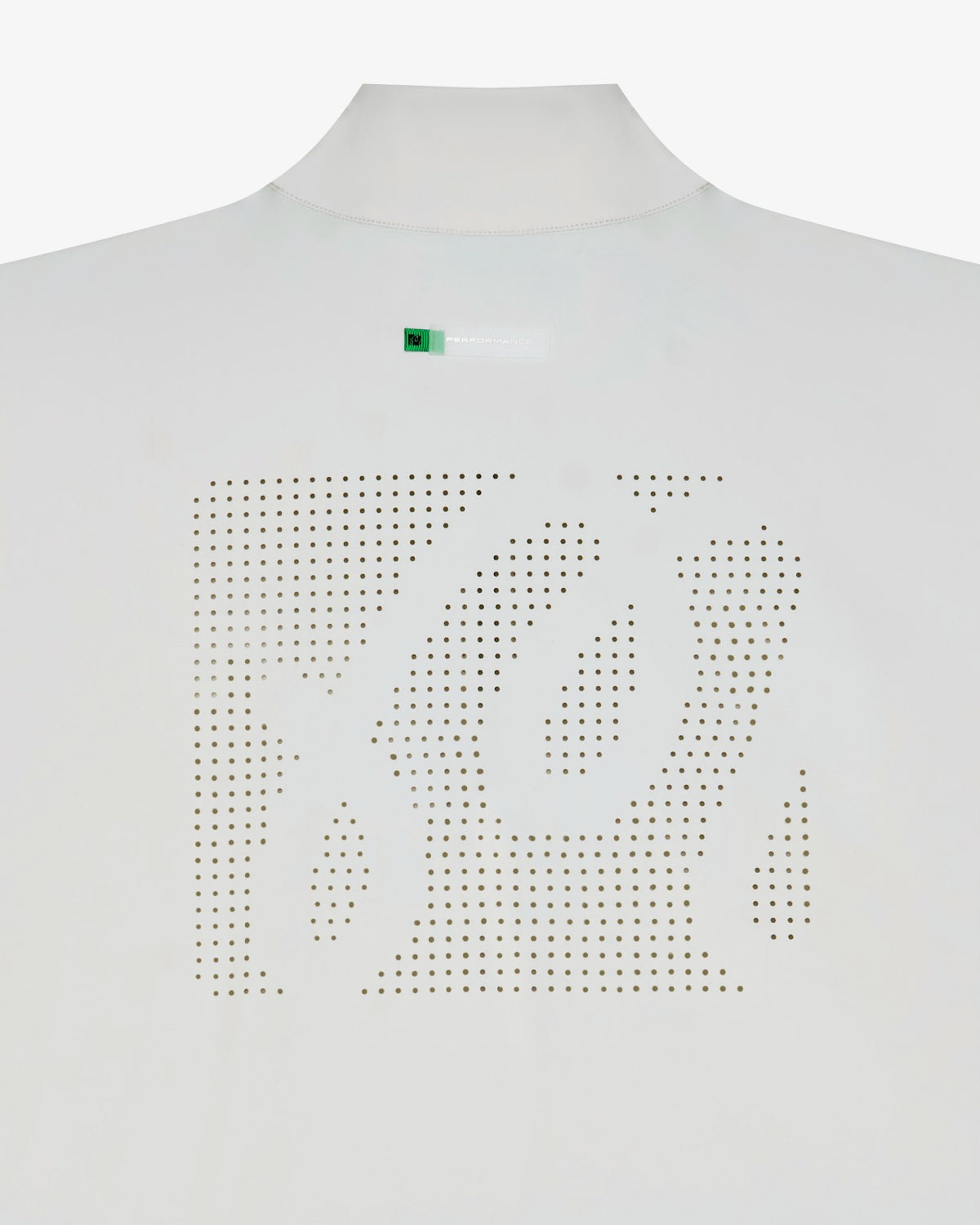 Malbon Performance Quarter Zip Shell Pullover - Silver / Black