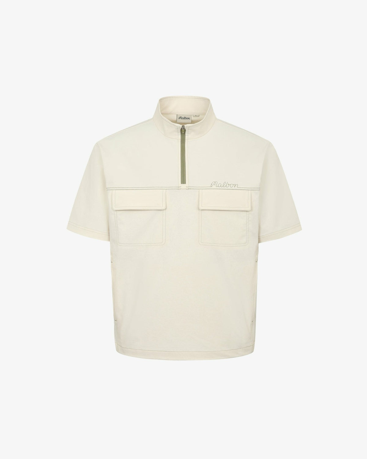 Malbon Studio Seoul Stitch-Point Windshirt - Cream