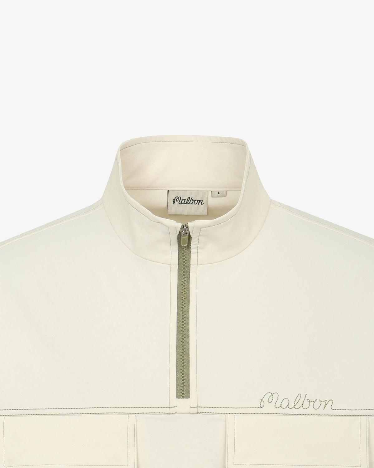 Malbon Studio Seoul Stitch-Point Windshirt - Cream