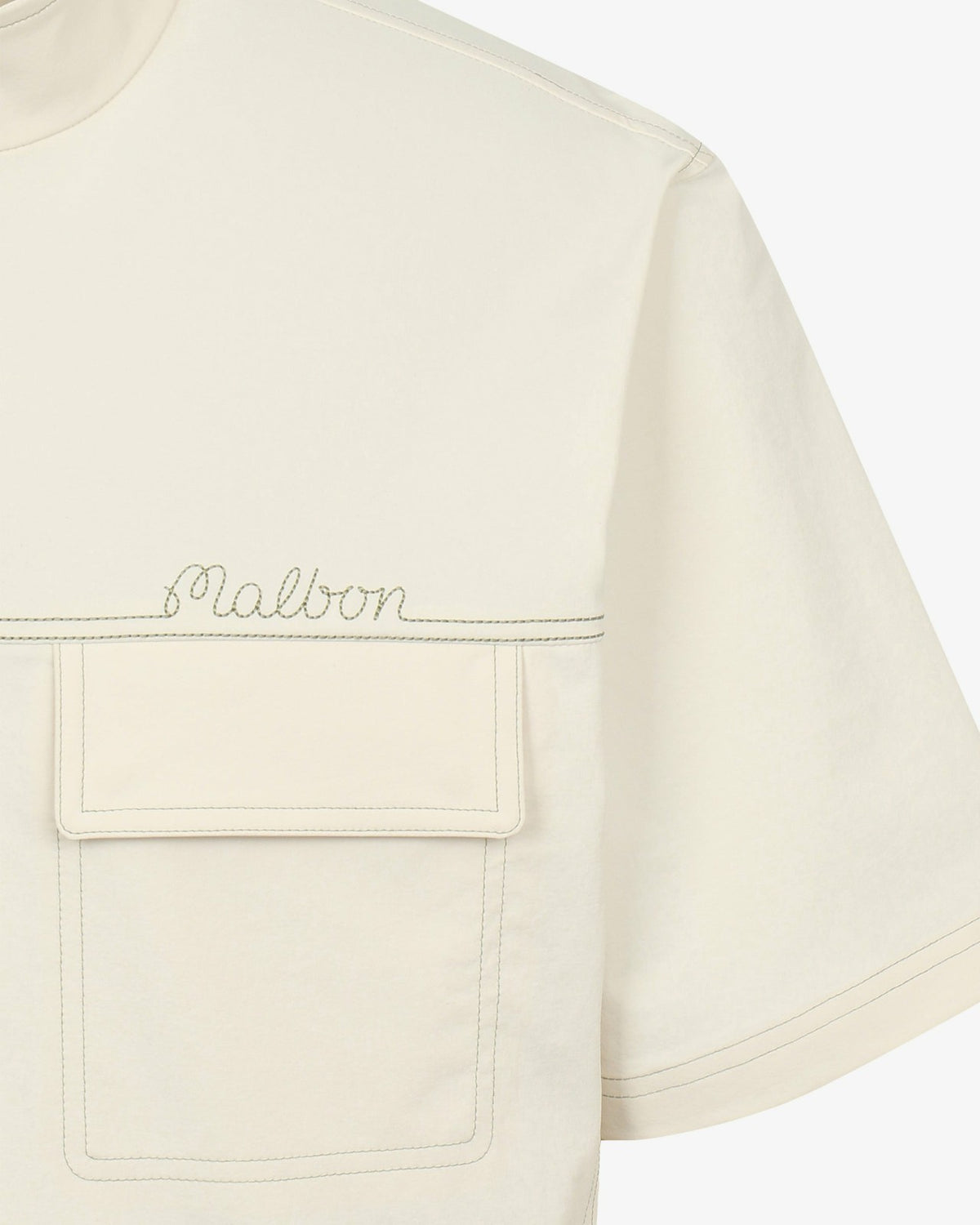 Malbon Studio Seoul Stitch-Point Windshirt - Cream
