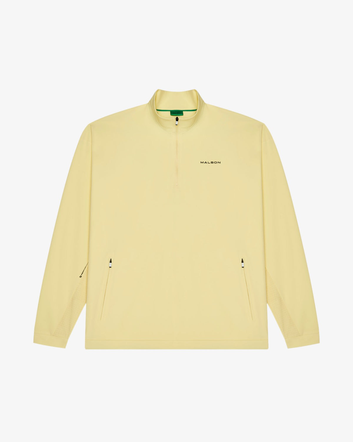 Malbon Performance Quarter Zip Shell Pullover - Mellow Yellow