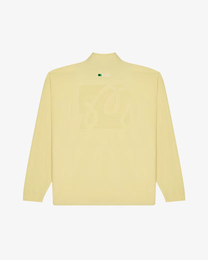 Malbon Performance Quarter Zip Shell Pullover - Mellow Yellow