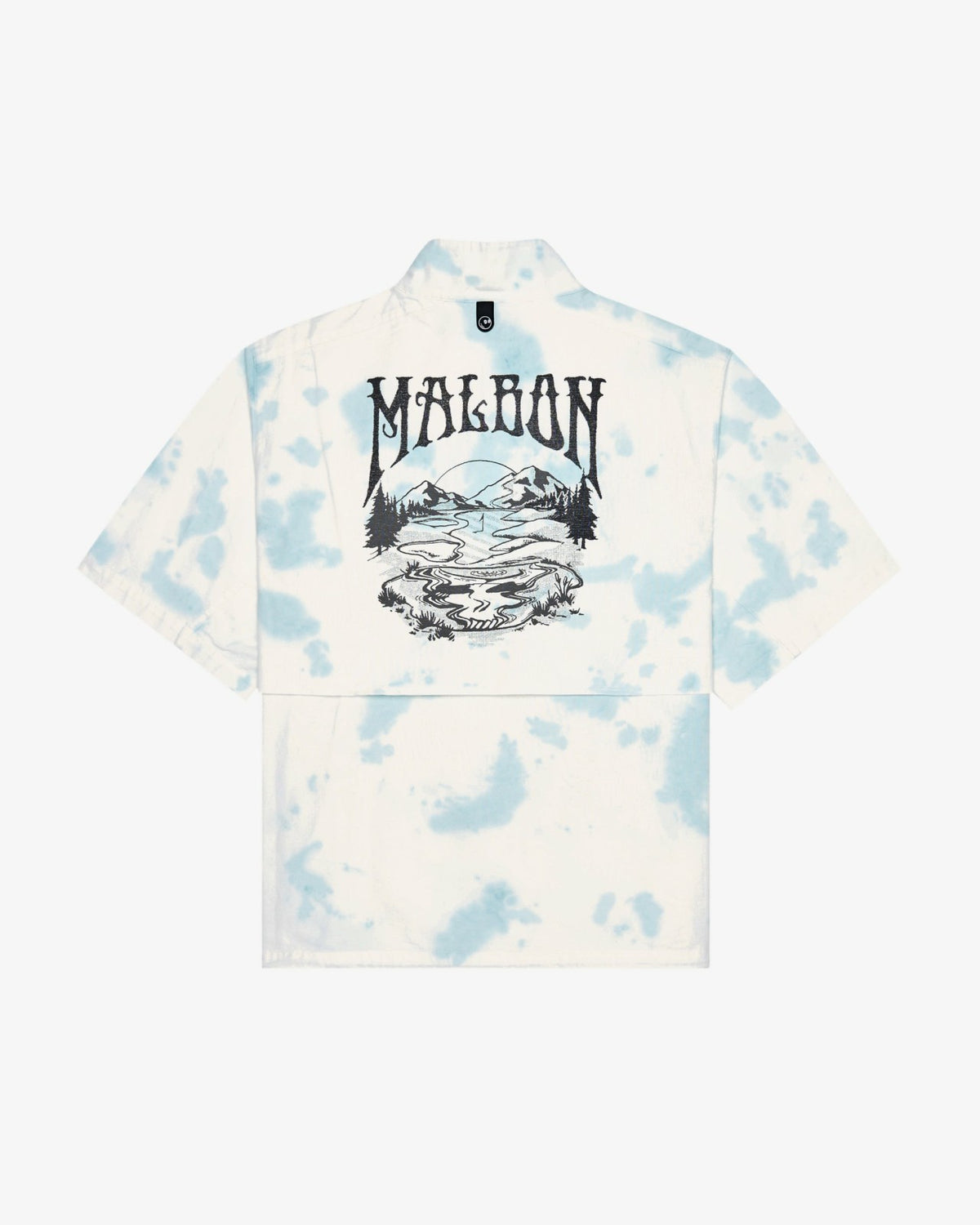 Malbon Grateful Dead Pine Reflection Windshirt - Light Blue