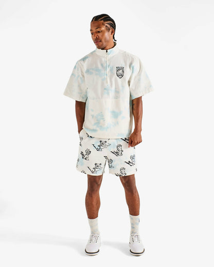 Malbon Grateful Dead Pine Reflection Windshirt - Light Blue