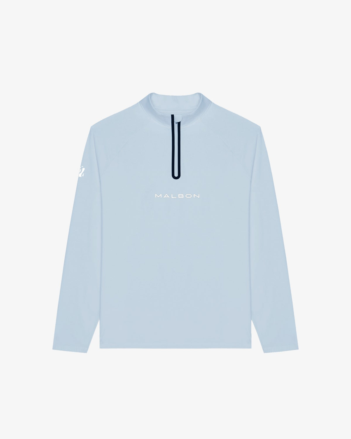 Malbon Performance Raglan Quarter Zip - Subdued Blue