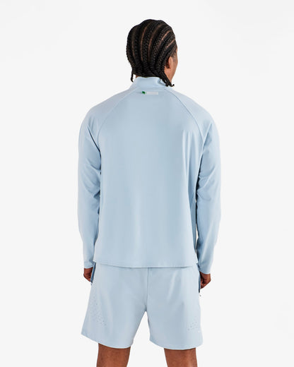 Malbon Performance Raglan Quarter Zip - Subdued Blue