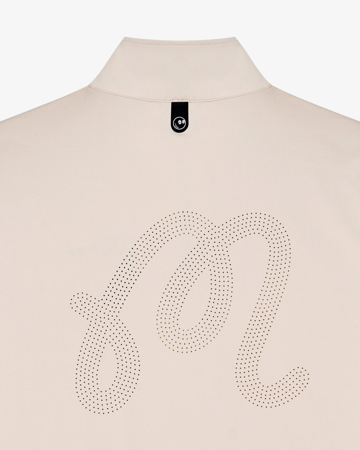 Malbon Ak 1% Perforated Quarter Zip - Dove Grey