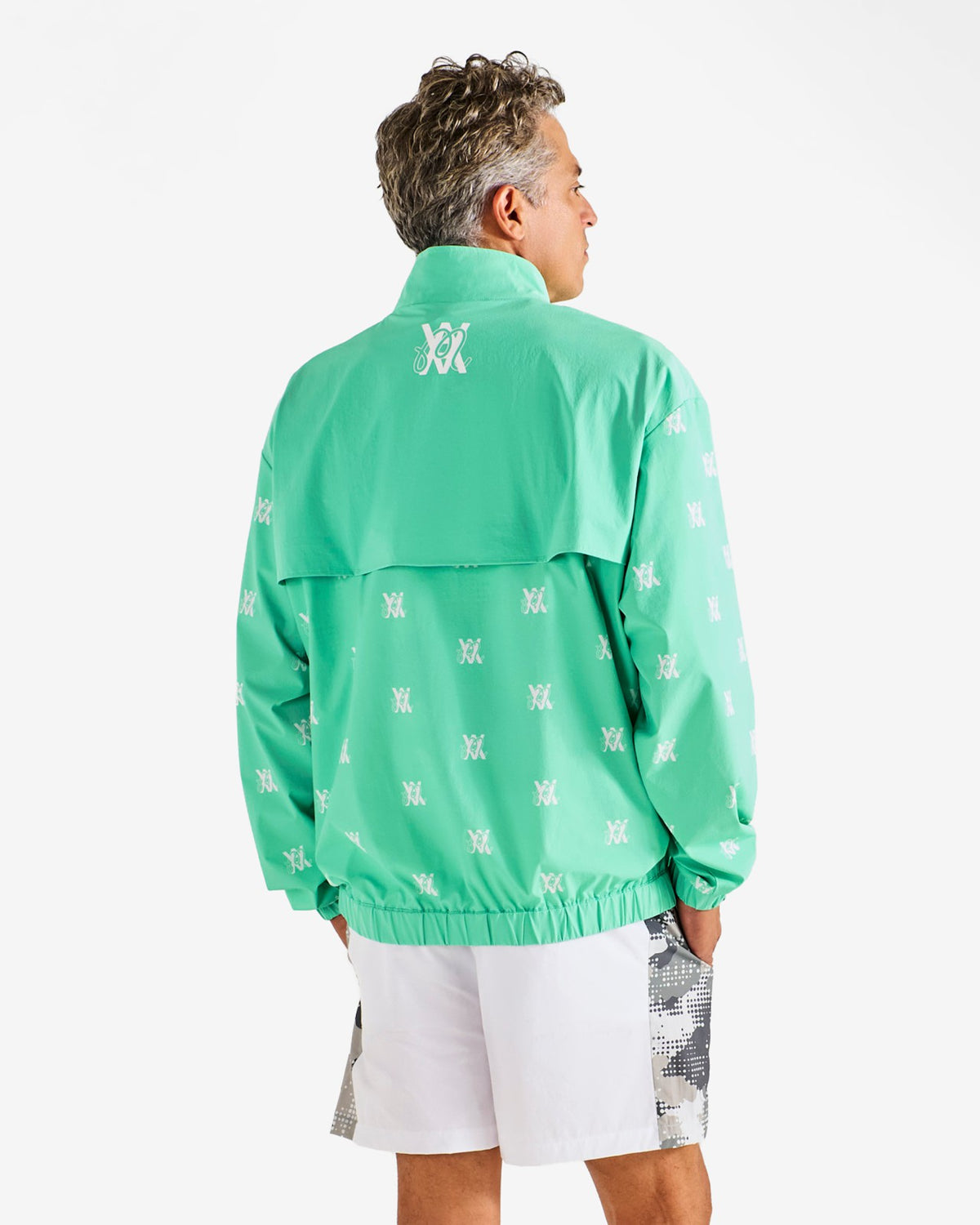 Malbon Arsham Monogram Quarter Zip - Arsham Green