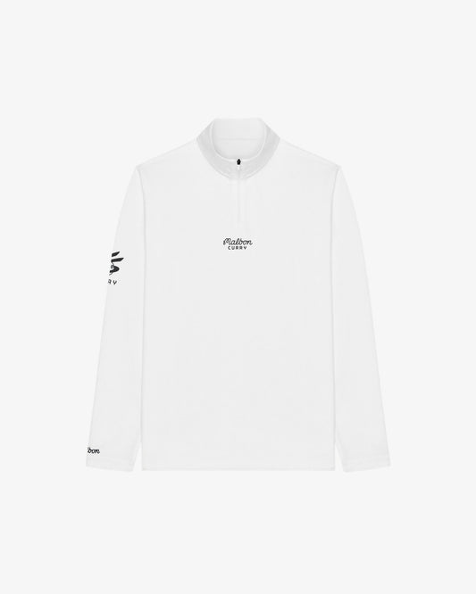 Malbon Curry Brand Flyer Mid Layer - White
