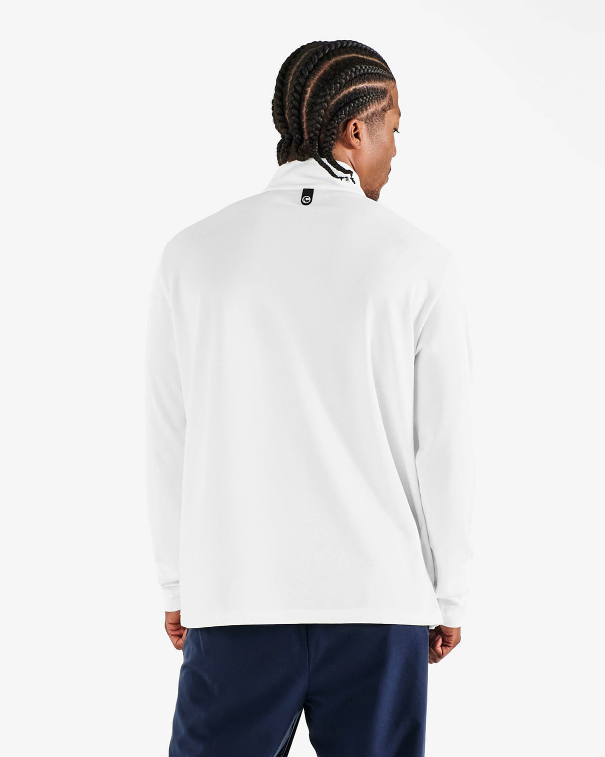 Malbon Curry Brand Flyer Mid Layer - White