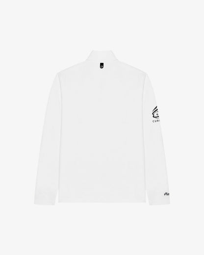 Malbon Curry Brand Flyer Mid Layer - White