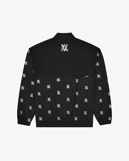Malbon Arsham Monogram Quarter Zip - Black