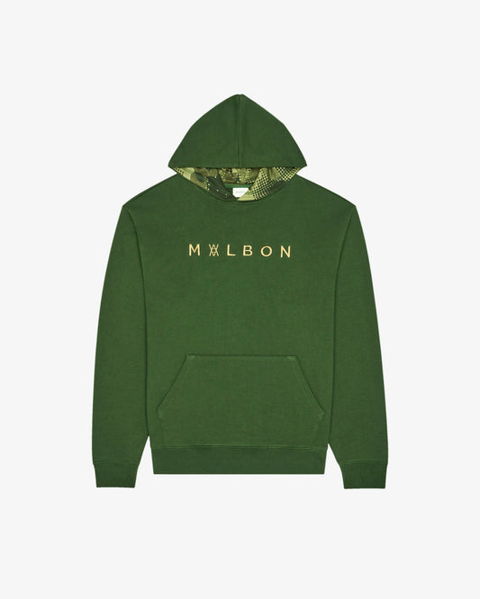 Malbon Arsham Shards Hoodie - Olive Stealth Camo