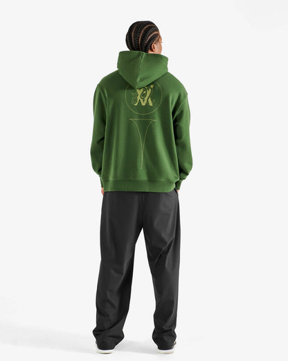 Malbon Arsham Shards Hoodie - Olive Stealth Camo