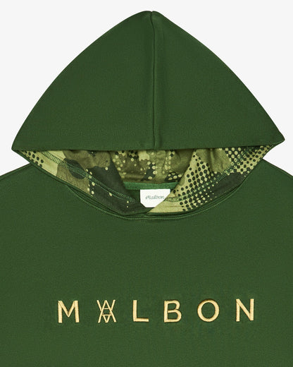 Malbon Arsham Shards Hoodie - Olive Stealth Camo
