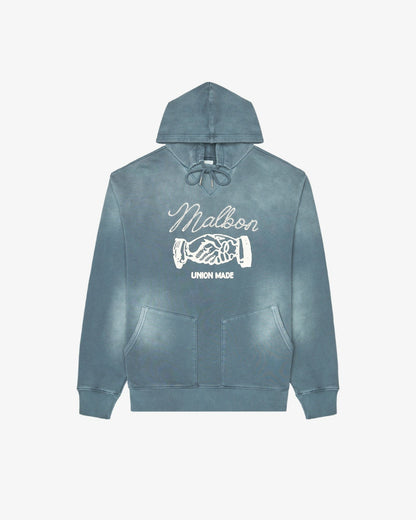 Malbon Union Made Hoodie - Dusty Navy