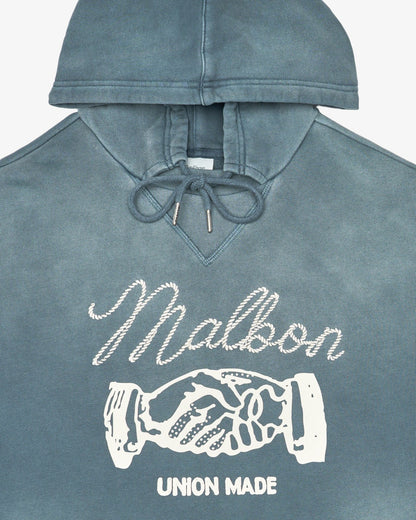 Malbon Union Made Hoodie - Dusty Navy