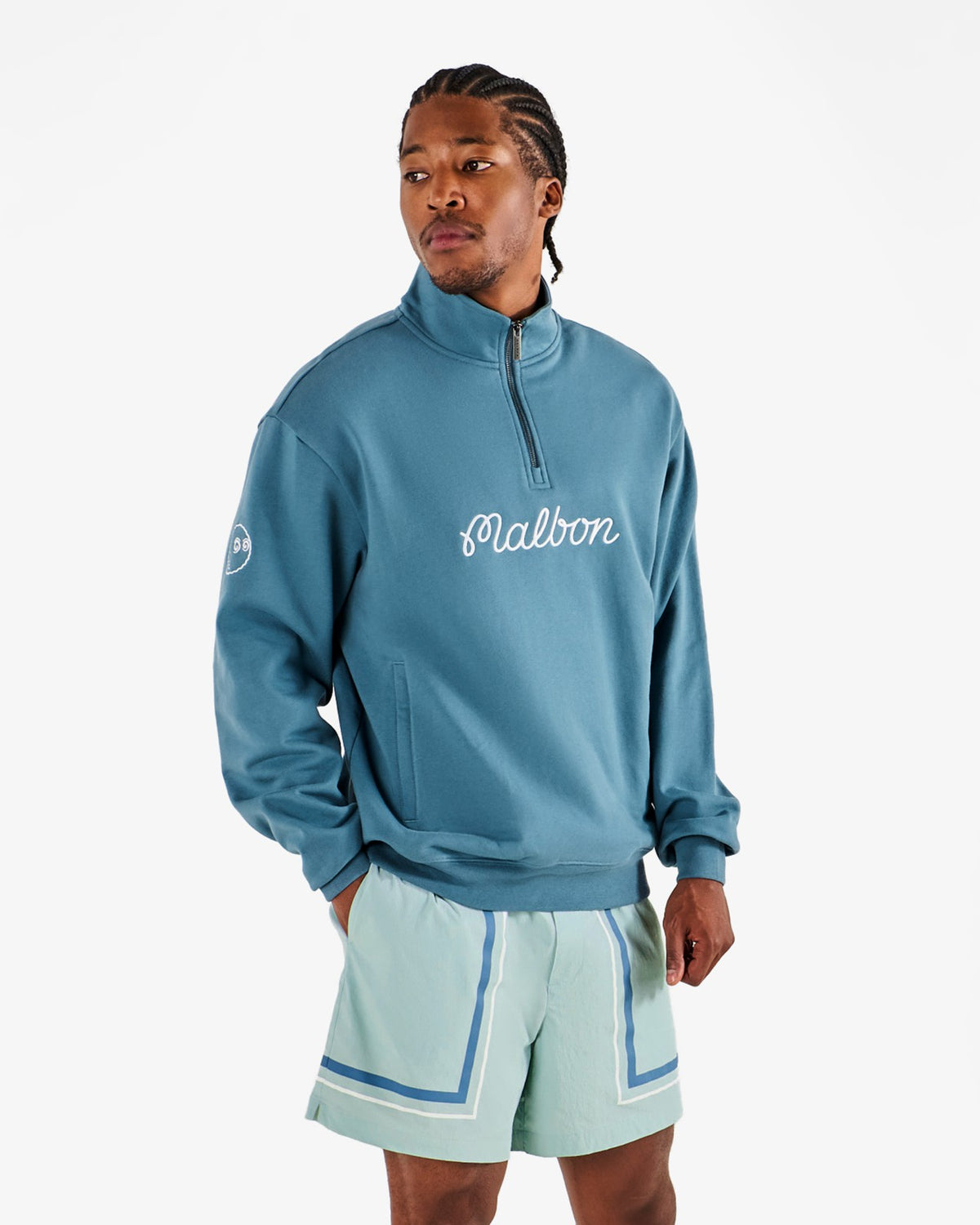 Malbon Collegiate Sweatshirt - Aegean Blue