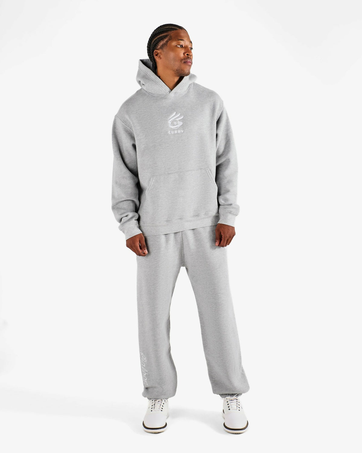 Malbon Curry Brand Fesque Hoodie - Ash Heather