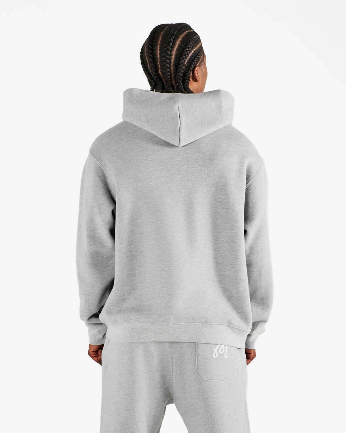 Malbon Curry Brand Fesque Hoodie - Ash Heather