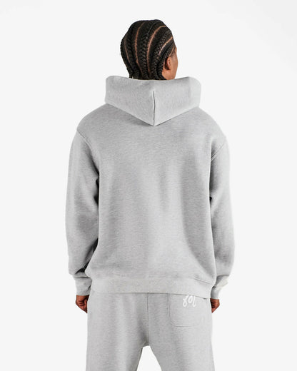 Malbon Curry Brand Fesque Hoodie - Ash Heather