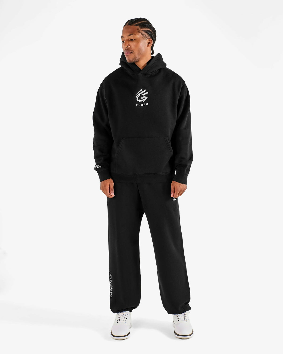 Malbon Curry Brand Fesque Hoodie - Black