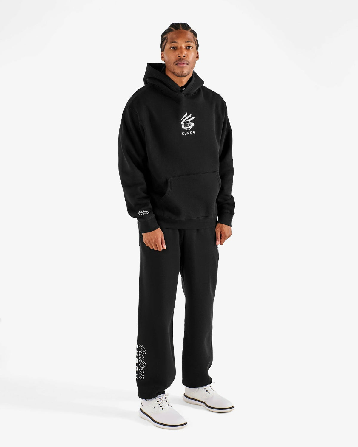 Malbon Curry Brand Fesque Hoodie - Black