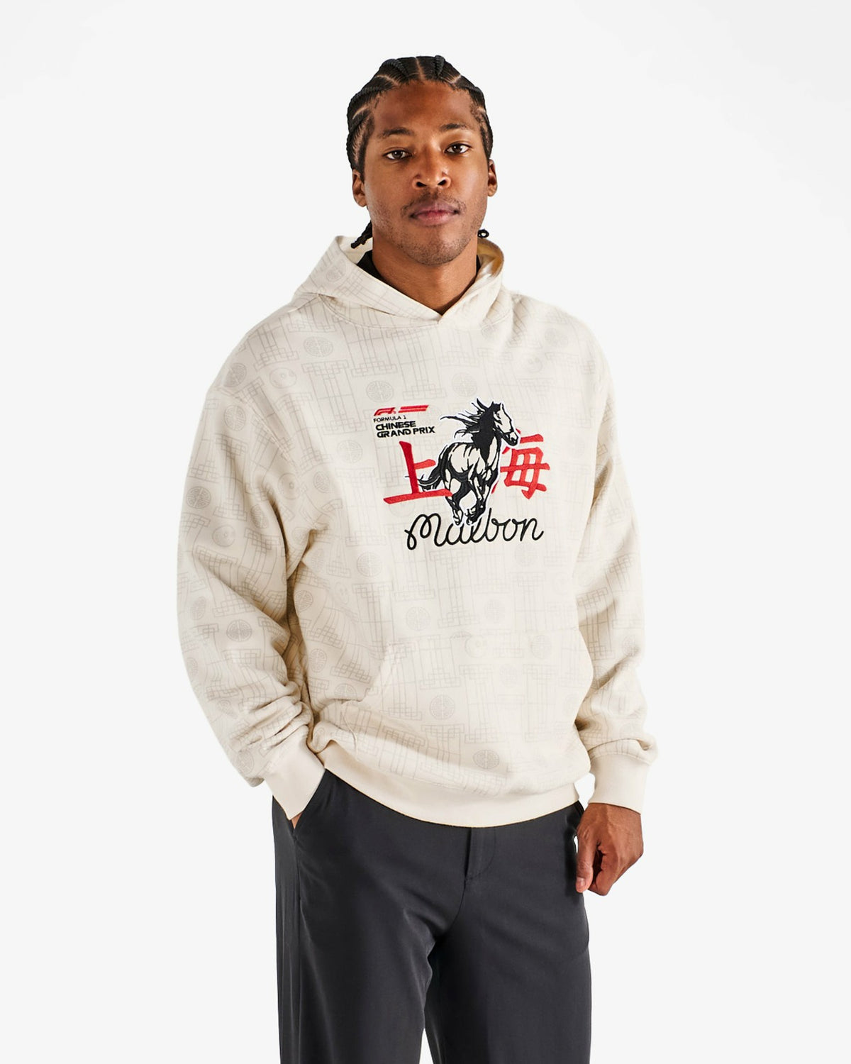 Malbon Fesque Stallion Sweatshirt - Whisper White