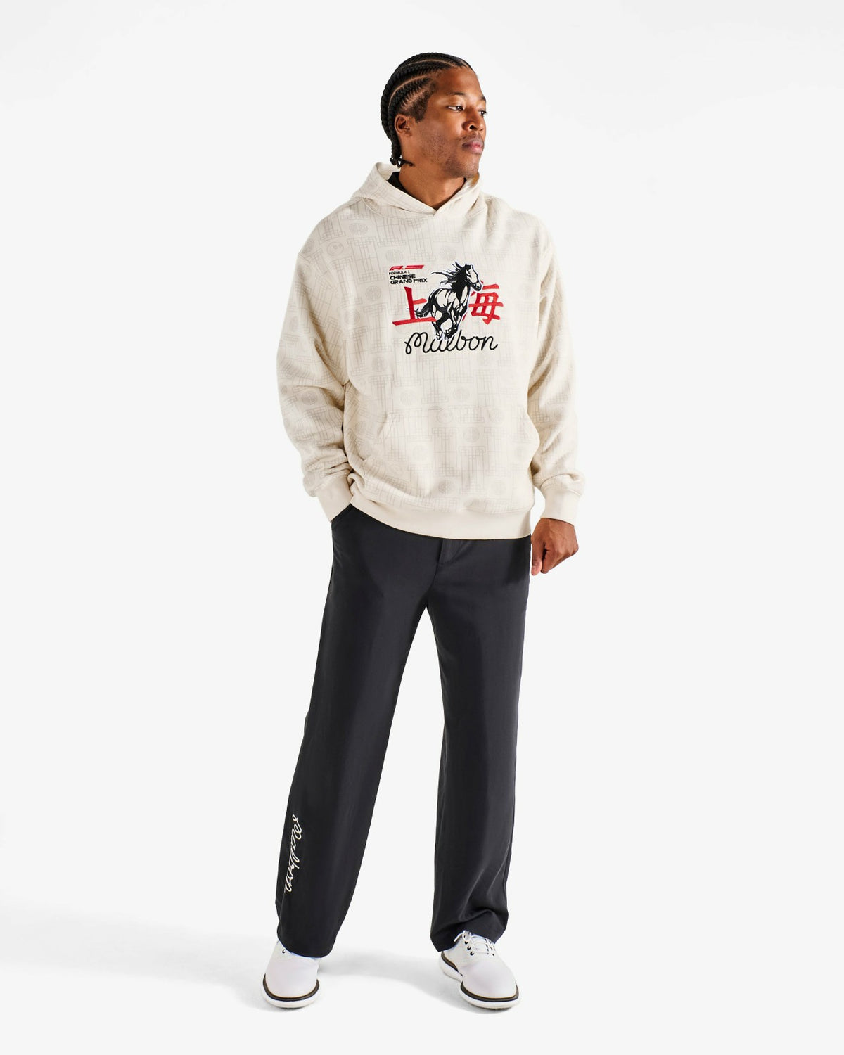 Malbon Fesque Stallion Sweatshirt - Whisper White