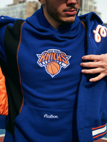 Malbon Knicks Borough Hoodie - Blue