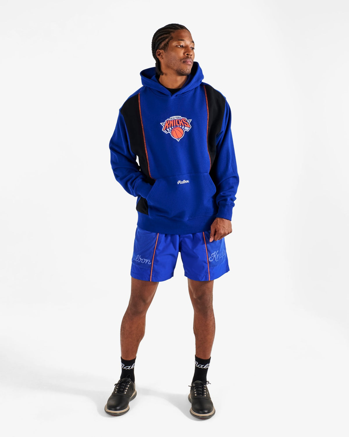 Malbon Knicks Borough Hoodie - Blue