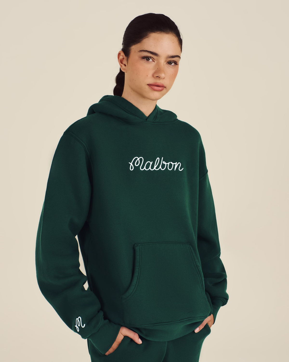Malbon Fesque Hoodie - Forest