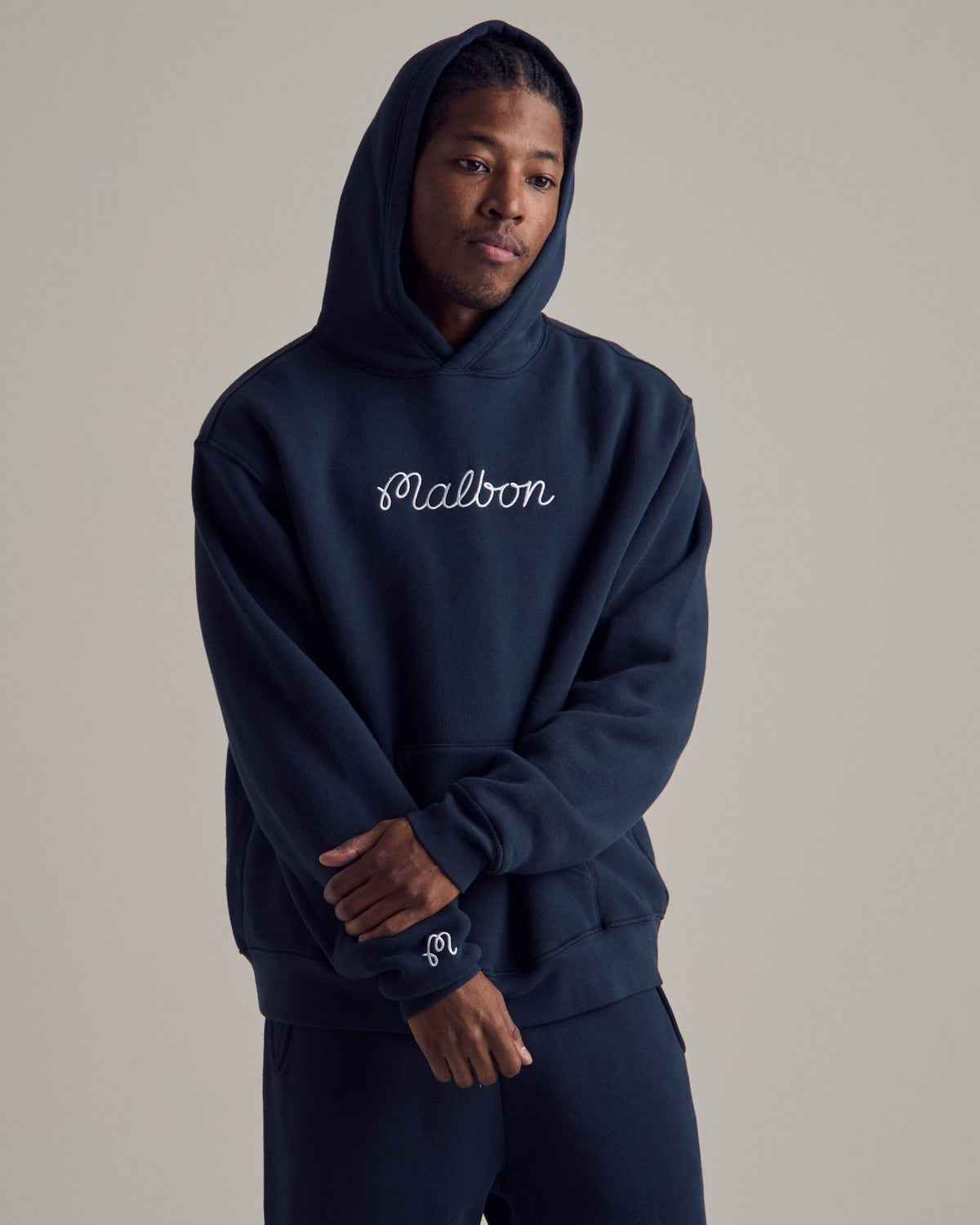 Malbon Fesque Hoodie - Navy