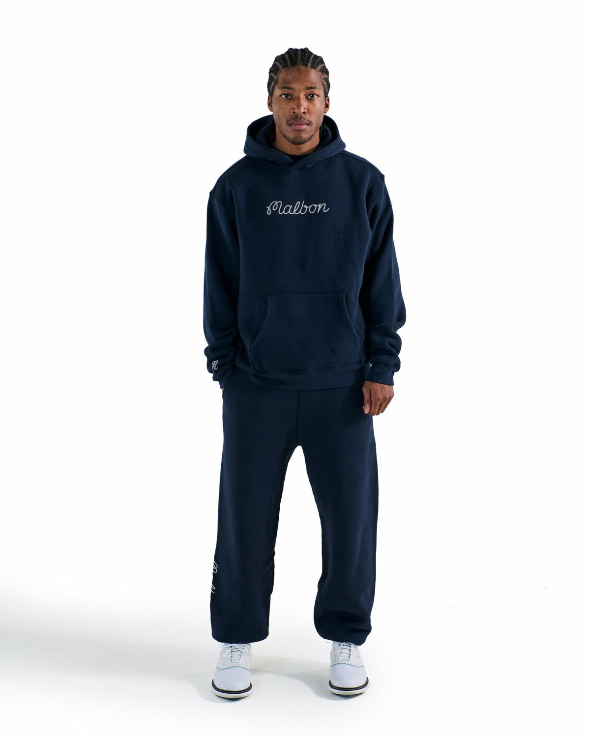 Malbon Fesque Hoodie - Navy
