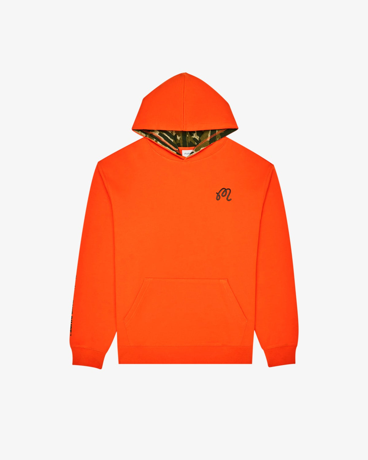 Malbon Fesque Tour Divot Camo Hoodie - Flame / Bark Camo