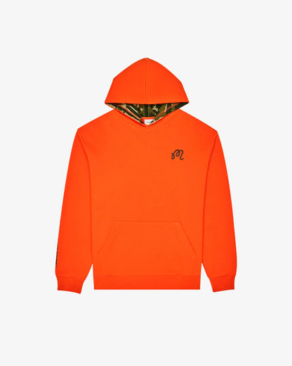 Malbon Fesque Tour Divot Camo Hoodie - Flame / Bark Camo