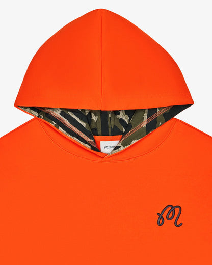 Malbon Fesque Tour Divot Camo Hoodie - Flame / Bark Camo