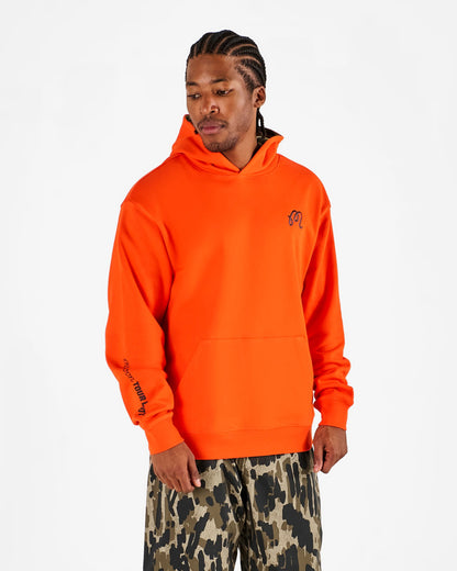 Malbon Fesque Tour Divot Camo Hoodie - Flame / Bark Camo