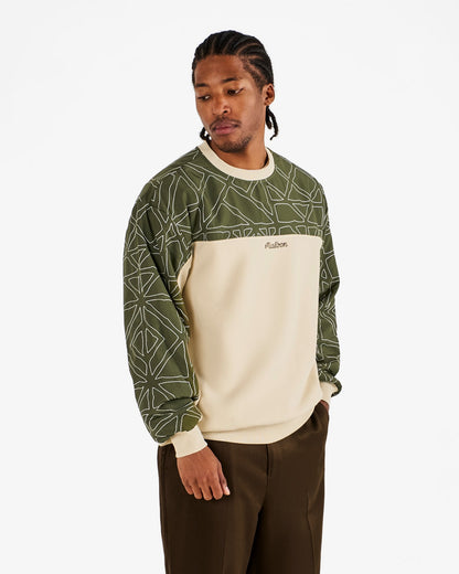 Malbon Tierra Crewneck - Cream / Olivine