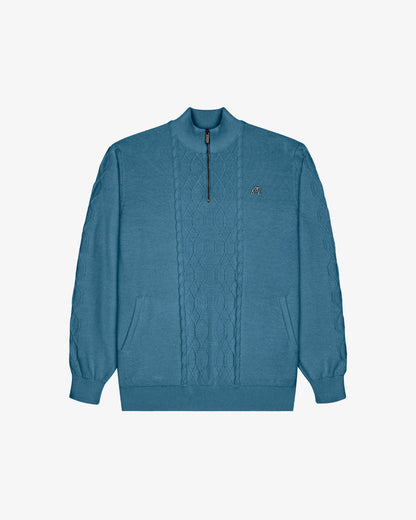 Malbon Santoro Sweater - Aegean Blue